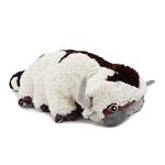 Firecos Plush Toy 50 cm Large Size 3D Stuffed Animals Soft Throw Pillow Cute Cow Plushie Cartoon Doll Toy Christmas Birthday Gift for Children (White and Brown)