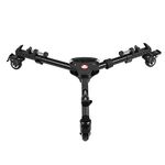 RGBS Photography Professional Heavy Duty Universal Folding Tripod Dolly with Rubber Wheels and Adjustable Leg Mounts for Canon Nikon Sony DSLR Cameras Camcorder Photo Video Lighting Max. Load 20kg