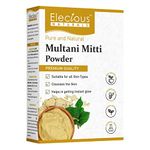 Elecious 100% Natural Multani Mitti powder for Face Pack | Fuller's Earth, Bentonite Clay (400 Grams)