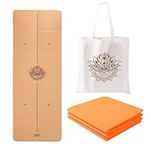 EKE Cork Folding Yoga Mat, 5mm Thic