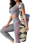 serveuttam Yoga Mat Bag - Tote Sling Carrier for Yoga and Gym with 3 Pockets | Easy to Carry Yoga Mat Yoga Blocks Phones | Suitable for 8mm Yoga Mats (Medium, Tote Bag, Camouflage)