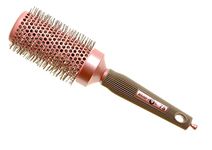 Head Jog 78 Pink Radial Brush. Ceramic Coating Barrel with Nylon Bristle & Rubber Handle. Lightweight & Durable Hair Brush for Hairdressing. Reduce Frizz for Healthy Looking Hair. (43mm)