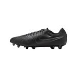 Nike Men's Legend 10 Pro Fg Soccer Shoe, Black/Black/Deep Jungle, UK