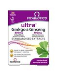 Vitabiotics Ultra Ginkgo and Ginseng Tablets - 60 Tablets