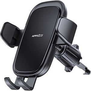 APPS2Car Air Vent Car Phone Holder Car Mobile Holder with One Button Release 360 Rotation Phone Vent Mount Compatible with iPhone Samsung etc