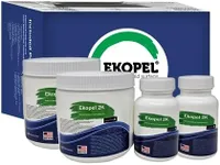 Ekopel Roll On Bathtub Refinishing Kit - Made in The USA - Odorless Tub and Tile Reglazing - 20X Thicker Than All Other Refinishing Kits (No Tools) - Gloss White