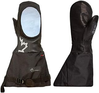 Superior Glove Cold Weather Gloves Black Mitts - Fleece Lined, 43cm Length (17-inches)