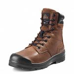 Kodiak Men's 8" Greb Steel Toe Insulated Work Boot, Brown, 9 Wide