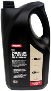 Oregon Chainsaw Chain and Guide Bar Oil, Suitable for Gas and Electric Chainsaws and Other Equipment with Chain-Gears and Slide-Bars of Any Brand, Anti-Fling Technology and High-Film Strength, 5L