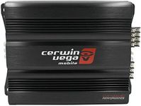 CERWIN-VEGA! CVP 300W RMS 4 Channel Class AB Amplifier, High Power Car Audio System, 2-Ohm & 4-Ohm Stereo Compatible, Multi-Channel Amplifier with Advanced Protection for Car Speakers CVP1200.4D