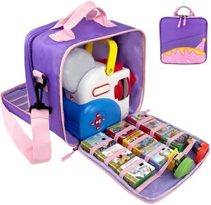 Detachable Bag Compatible with Little Tikes Story Dream Machine Books Starter Set，Kids Toys Storage Case for Little Tikes Storybook, Audio Play, Character ,with Handle and Shoulder Strap (purple)