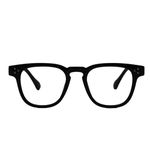 3Plus EYEWEAR Zero Power Comfortable-Lightweight Glasses and Specs for Men & Women | Stylish Rim Square Frames | UV Protection Specs – Black