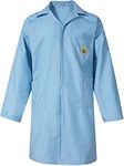 SCHOFIC [PACK OF 100 ANTI-STATIC [ESD] SAFE Unisex Apron/Lab Coat/Jackets [SIZE : XL] - Blue (100)