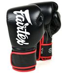 Fairtex Muay Thai Boxing Training Sparring Gloves BGV14 Micro Fiber (BGV14 Black,14 oz)