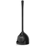 uptronic Toilet Plunger with Holder, Unique Plunger with All-Angle Design, Plungers for Bathroom with Holder, Toilet Plunger Heavy Duty (Black)