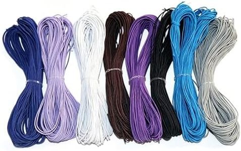 Beading Elastic Cord 1mm Jewelry Rope Stretchy Bracelet String 210 Yards (Dark Colors)