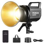 NEEWER FS150B Video Light with 2.4G/APP Control,130W Bi Color COB Silent Filming Continuous Output Lighting with 4 Types Precise Dimming, 72000lux/1m, 2700K-6500K, CRI 97+,12 Effects, Bowens Mount