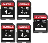 EASTBULL 5-Pack of SD Card 4GB Clas