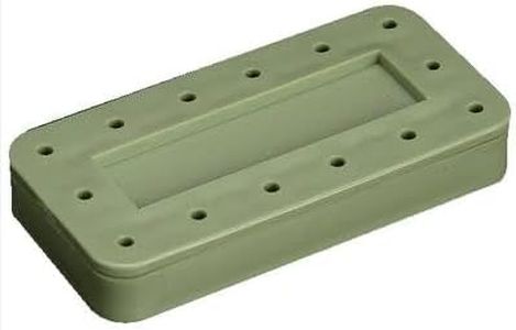AmeriCan Goods Dental Bur Block Holder Autoclavable Magnetic 14/Pcs Burs Capacity for Dental Burs Organizer Case (Olive Green)