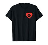 Minimalist Paw Heart Dog Love, dogs lovers dog dad dog mom T-Shirt