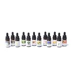 The 5th Season - 12 Piece Fragrance Oils (Vanilla, Ocean, Rose, Lavender, Jasmine, Cinnamon, Lemon Grass, Violet, Freesia, Lily, Lemon, Cherry Blossom) - 10 ml Each.