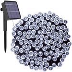 Kolpop Solar Fairy Lights Outdoor, 24M/79ft 240 LED Solar Powered Garden Lights Outside 8 Modes Waterproof Solar String Lights for Trees Patio Fence Wedding Party Christmas Decor (Cool White)