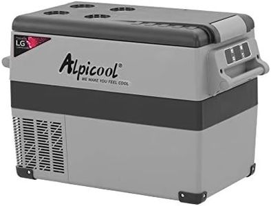 Alpicool LGCF45 Portable Refrigerator 12 Volt Car Freezer 42 Quart Mini Fridge Freezer (-4℉~68℉) for Truck, RV, Vehicle, Travel, Outdoor -12/24V DC