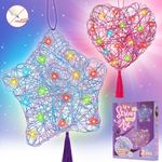 Girls Gifts 8-12 Years Old, Kids Crafts for 8 9 10 11 12 Year Old Teen Girl Gift Ideas Kid Toys for Girl Boy 8-10 Years DIY Art Supplies Lantern Toy 3D Light-Up Art Kit for Birthday Party Decorations