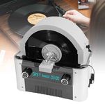 SioNS Ultrasonic Vinyl Record Cleaner, 6L 49KHz Vinyl Ultrasonic Cleaning Machine, 7-12 Inch 10 Records Ultrasonic Vinyl Cleaning Machine with Heater & Timer Knob