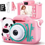 Kids Camera Digital Camera for Boys Girls Age 3-8, 48MP Dual Lens Toddler Camera for Kids with 32GB SD Card 1080P HD Video Toddler Toys Christmas Birthday Gifts for 3 4 5 6 7 8 9 Years Old Boys Girls