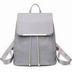 Miss Lulu Backpack Womens Fashion Backpacks Grey Backpack Ladies Polyester Waterproof Daypack Medium School Work Travel