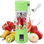 Portable Blender, Personal Blender Portable Juicer Cup Fruit Mixer,Mini Juice Blender for Smoothies and Shakes，with 6 Power Blades Travel Blender for Travel Gym Outdoor, Green