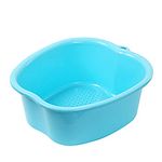 Foot Soak Tub Foot Soaking Bath Basin Large Foot Soaking Tub Foot Bath Spa Basin Foot Spa Massage Basin Foot Bath Bucket for Soaking Foot,Toe Nails, and Ankles,Pedicure Blue