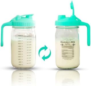 Breast Milk Pitcher for Breastmilk - 32oz Glass Leakproof Breastmilk Storage Container w/Flip-Top Lid - Breastmilk Pitcher for Fridge - Breast milk storage container for fridge. Hand Wash Only