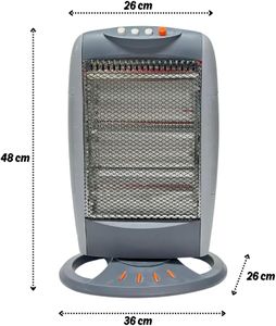 Trendi 1200W Halogen Heater – Portable Electric Room Heater