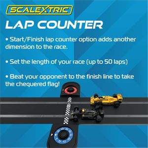 Scalextric 1:32 Grand Prix Slot Car Track Set – Racing Toy Kit