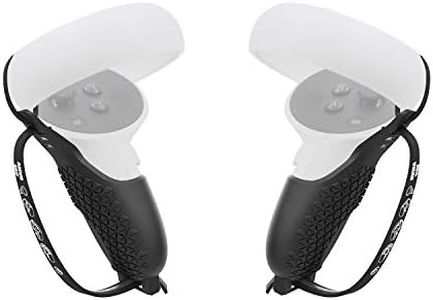 AMVR Touch Controller Grip Cover, for Meta/Oculus Quest, Quest 2 or Rift S Accessories,with Anti-Throw Straps and Handle Protective Sleeve,Made of Premium Material, Comfortable Feel, Easy Installation