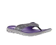 Skechers Women's On-the-go - Flow Grey And Purple Synthetic Open-Back Slipper Flip Flop - 7 UK (10 US)