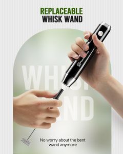 Maestri House Rechargeable Milk Frother – Handheld Electric Whisk