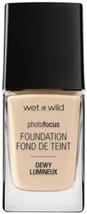 Wet n Wild - Photo Focus Foundation DEWY - Moisturising Foundation in Nude Ivory - Covers Impurities, Suitable for Normal and Dry Skin - Vegan - Nude Ivory