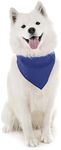 Mechaly Dog Plain Bandanas - 2 Pack - Scarf Triangle Bibs for Small, Medium and