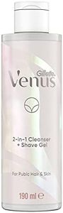 Gillette Venus 2-in-1 Cleanser and Shavegel, Pubic Hair and Skin, 190ml