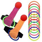 Bachelorette Party,14 Pcs Hen Do Party Games for Adult,Toss Games Bachelorette Party Favor Night Party Ring Toss Party Games,Adult Simulation Shaped Toss Game