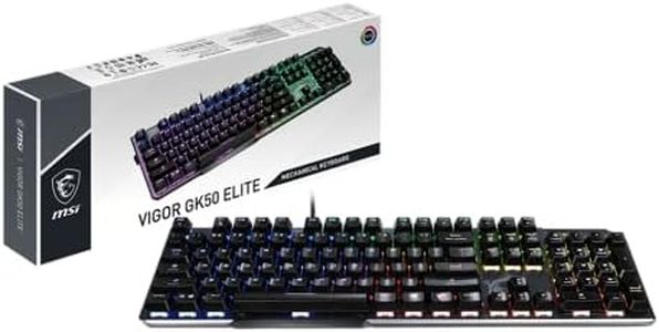 MSI Vigor GK50 Elite BW US Clavier USB QWERTY Anglais américain Noir