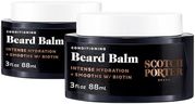 Scotch Porter Conditioning Beard Balm Twin Pack – Smooth, Shape, Moisturize & Soften Coarse, Dry Facial Hair while Encouraging Growth for a Fuller/Healthier-Looking Beard – Original Scent, 2 x 3 oz