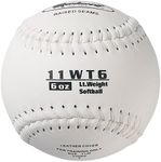 Markwort Color Coded Weighted 11-Inch Softball (6-Ounce, White)