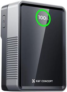 K&F Concept V Mount Battery 50Wh 3400mAh Mini V-Mount Battery with 65W Output and TFT Screen, 2H Full Charge, DC, D-Tap, USB-C, USB-A for Camera Camcorder Video Light Monitor