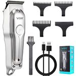 VGR 071 Hair Clipper Beard Trimmer Kit for Men Cordless Hair Mustache Trimmer Hair Cutting Groomer Kit Precision Trimmer Waterproof USB Rechargeable 6 in 1, Multicolor