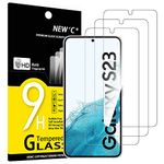 NEW'C 3 Pack Designed for Samsung Galaxy S23 Screen Protector Tempered Glass, Anti Scratch, Bubble Free, Ultra Resistant