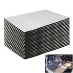 Car Sound Deadening Mat, 20Pcs Sound Deadening Self Adhesive, Auto Butyl Heat Insulation & Sound Dampening Pads, Car Sound Proofing Mat for Car Trunk Hood Ceiling Door Floor (25cm x 18cm x 5 mm)